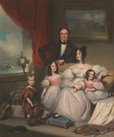 Eine englische Familie in Macao von George Chinnery